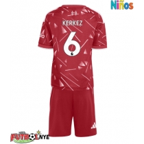 Camiseta Liverpool Milos Kerkez #6 Primera Equipación para niños 2026-27 manga corta (+ pantalones cortos)